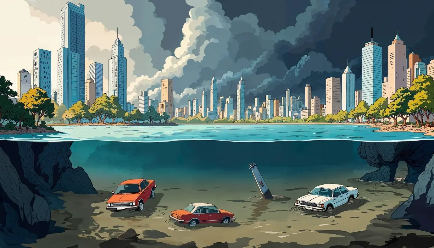 Darstellung der Erderwärmung